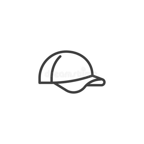 Baseball Cap Line Icon Stock Vector Illustration Of Sign 272149445