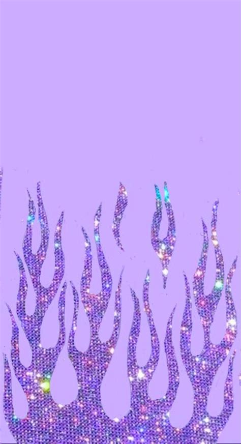 Purple Glitter Flame Purple Wallpaper Iphone Pretty Wallpaper Iphone