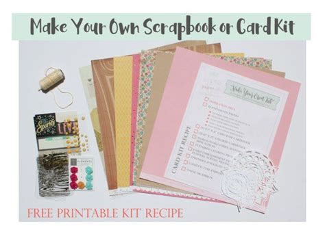 Stash Kit Recipe Make Your Own Scrapbook Kit From Your Stash Get A