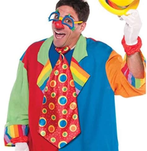 Clown Tie For Adults Jumbo Size Clown Tie Rainbow Tie Clown Etsy