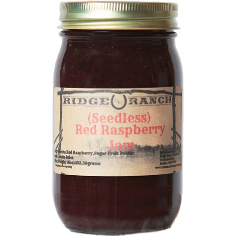 Red Raspberry Jam Seedless Ridge Ranch Products
