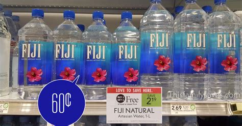 Fiji Natural Artesian Water Only 60¢ Each
