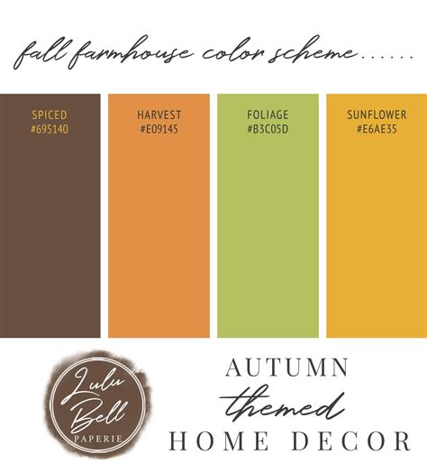 Autumn Color Palette Home Decor Colleen Segina