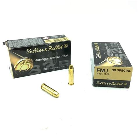 Sellier And Bellot 38 Special 158 Grain Fmj Ammunition 100 Rounds