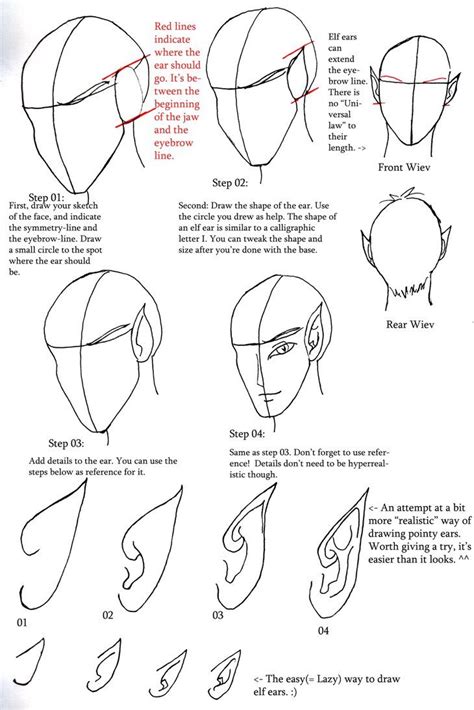 How To Draw Anime Elf Ears Elf Ear Experisets