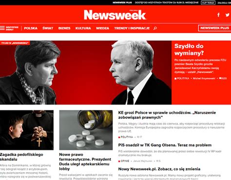 Newsweek pl w nowej odsłonie wyeksponowana publicystyka więcej o