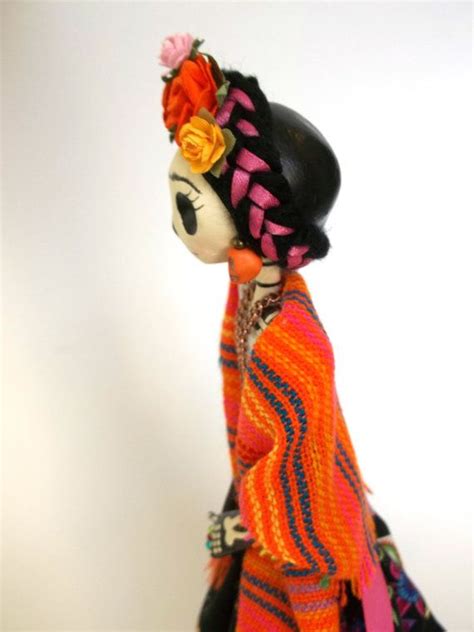 Reserved Listing Christina Chaidez Frida Kahlo Catrina Doll Mexican