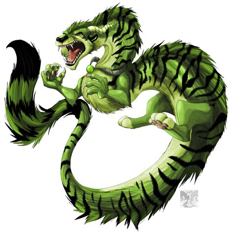 Tiger Dragon V2 By Izzyreddragon On Deviantart Tiger Dragon Dragon
