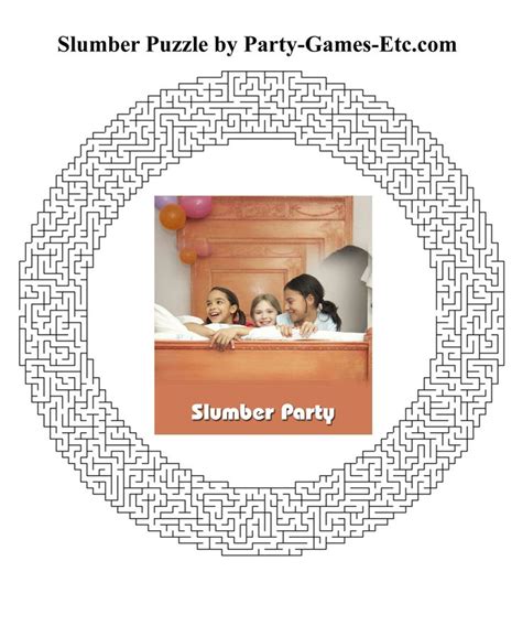 Free Printable Slumber Party Game And Pen And Paper Activity Slumber