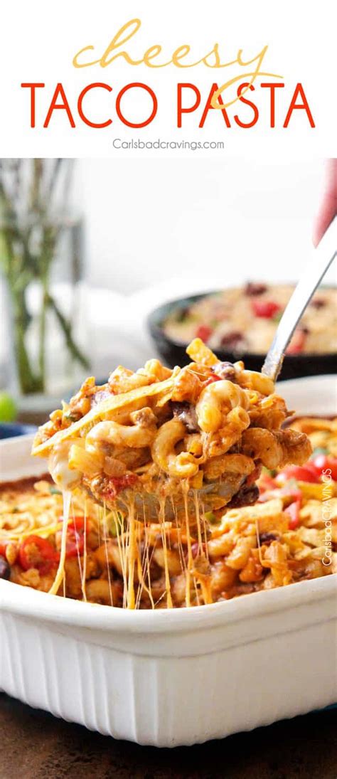 Cheesy Taco Pasta Skillet Or Bake Easy And Lighter