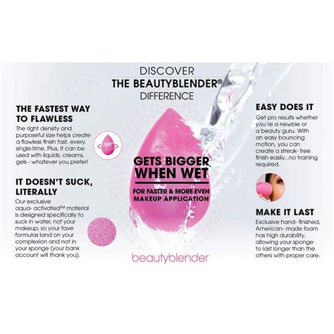 BEAUTYBLENDER Original Blender Makeup Sponge with Mini ...