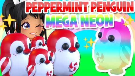Making A Mega Neon Peppermint Penguin In Adopt Me Roblox Ice De