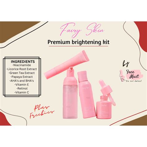 Fairy Skin Premium Brightening Kit Mild Facial Kit Shopee Philippines