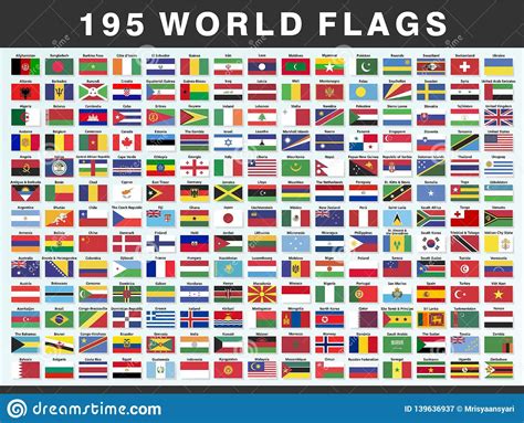 Draw and compare flags draw two flags, write their names, and then answer simple questions comparing them, for example, which one has more colors in it? match world cup soccer countries and flags 2010 #1 match 10 world cup soccer countries to their flags. World National Flags Of Countries Stock Vector ...