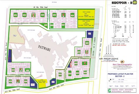 Layout Plan Of Sector 2 Greater Noida Hd Map Greater Noida Industry I