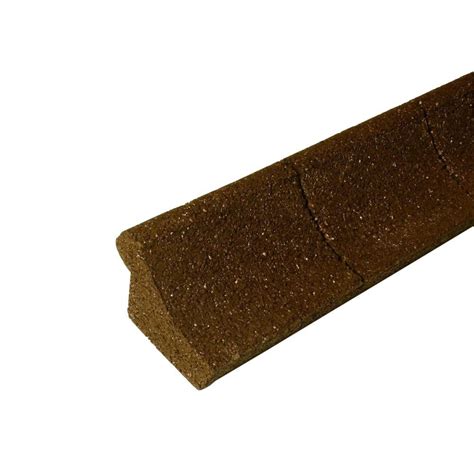 EcoBorder 4 Ft Brown Rubber Curb Landscape Edging 4 Pack CURB BRN