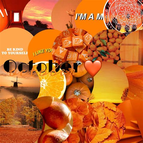 🍁🌅October🌅🍁 october orange aesthetic tumblr wal...