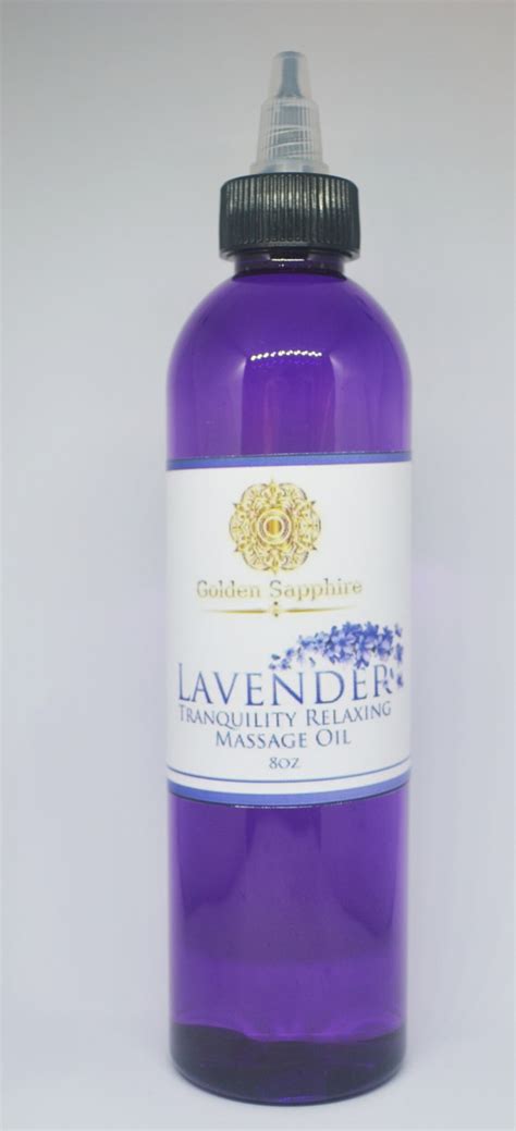 Relaxing Lavender Massage Oil All Natural Ultimate Spa Etsy
