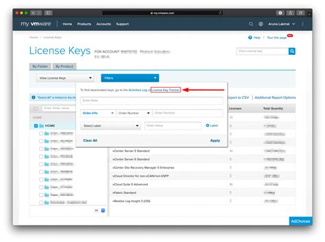 How To Use Vmware License Key Tracker And Track Your License History