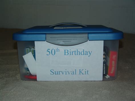 Cupcake Daydreamer 50th Birthday Survival Kit