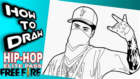 Drawing new character free fire wolfrahh. HOW TO DRAW HIP-HOP ELITE PASS MENGGAMBAR FREE FIRE / FREE ...