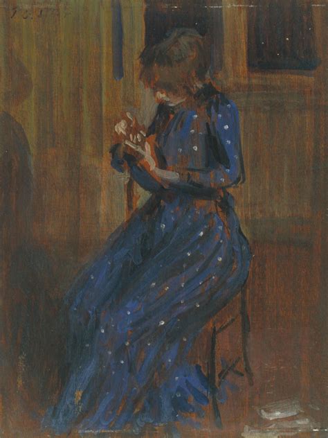 Girl In Blue Dress Painting At Explore Collection
