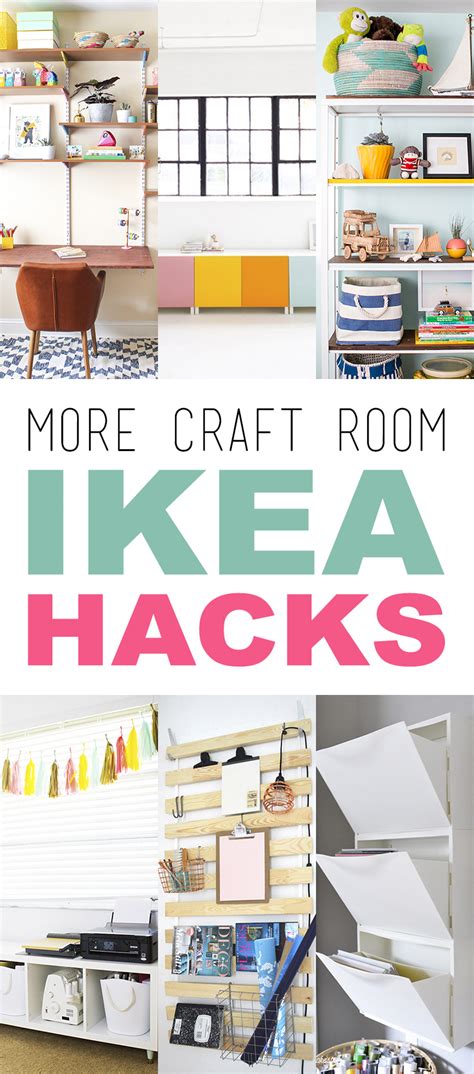 It's a brilliant ikea hack to solve those craft supply storage problems. More Craft Room IKEA Hacks - The Cottage Market