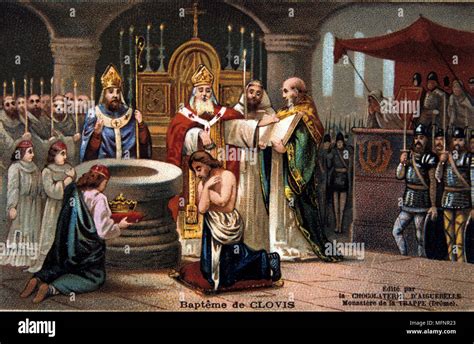 Clovis C466 511 First King Of The Franks Clovis Baptised At Rheims