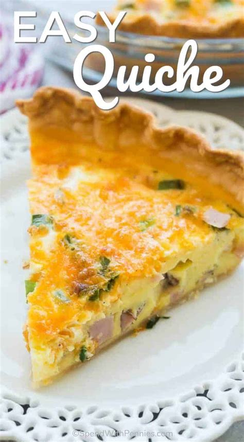 The perfect breakfast, dinner, or holiday brunch item! This Easy Quiche recipe starts with a premade ...