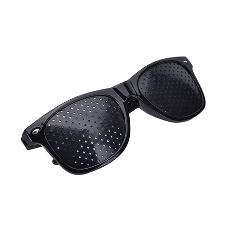 Buy Plastic Black Unisex Vision Care Pin Hole Eyeglasses Pinhole Glasses Eye