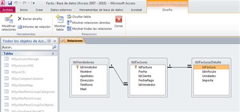 Concepto de bases de datos relacionales Programación en Access y Excel