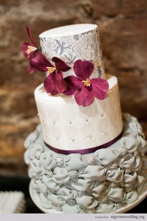 Check out this elegant white and gold wedding cake. Burgundy Wedding - Cherry Red/ Burgundy Wedding #2112633 ...