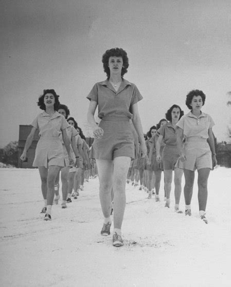 Coeds At Military Training New Hampshire 1942