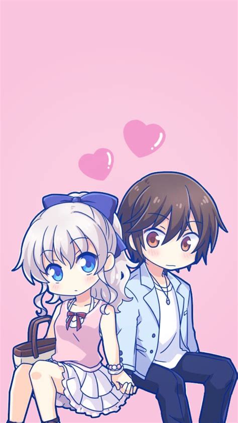 Wallpaper Anime Couple Chibi Free Anime Couple Png Download Free