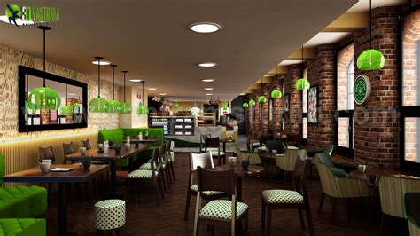Contemporary 3d Modern Cafe And Restaurant Ideas By Yantram 3d Interior