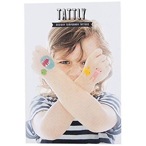 Tattly Temporary Tattoos Monster Set Beauty