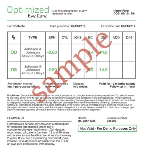 Eyeglass Prescription To Contact Lenses | David Simchi-Levi