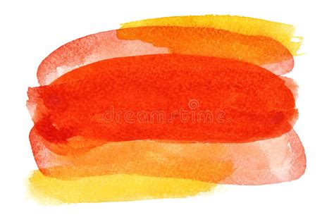 Red Orange Watercolor Background Stock Illustration Illustration Of