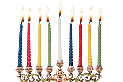 Extra Tall 7 34 Multi Color Hanukkah Candles 44 Candles Per Box