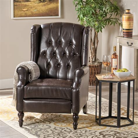 Contemporary recliner chair has been popular with modern comfort with each passing day. Temzyl Contemporary Brown Leather Recliner Chair - GDF Studio