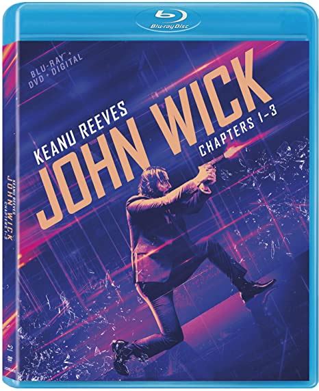 John Wick Chapters Blu Ray Keanu Reeves Ian McShane Lance Reddick Michael Nyqvist
