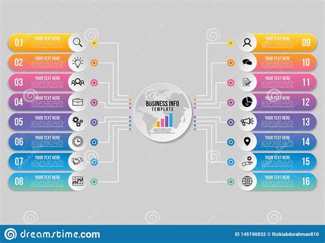 Projeto Do Molde Dos Elementos De Infographics Do Vetor O Espaço Temporal Do Visualização Dos