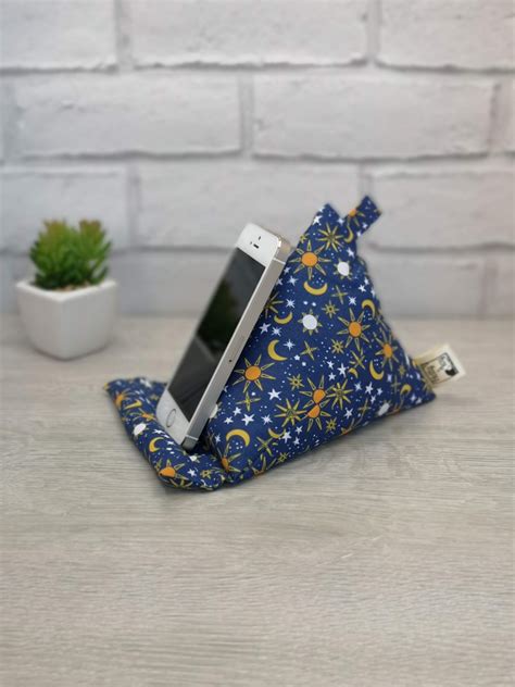Phone stand, tablet stand, iPhone stand, fabric phone stand, phone pillow, mobile stand - nuMONDAY