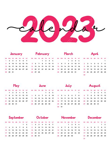 Calendario 2023 Acuarela Png Dibujos Calendario 2023 Calendario
