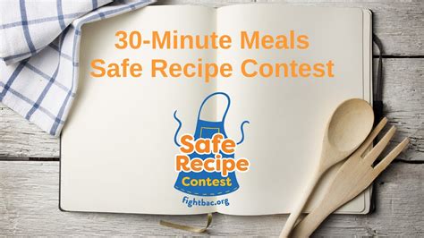 30 Minute Meals Safe Recipe Contest YouTube