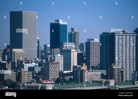 Skyscrapers In City Johannesburg Gauteng Province South Africa Stock