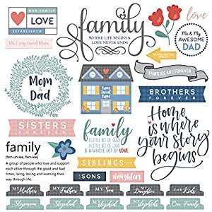 You can choose a variety of shapes and sizes. Amazon.com: Family Sayings Scrapbook Stickers (61141)