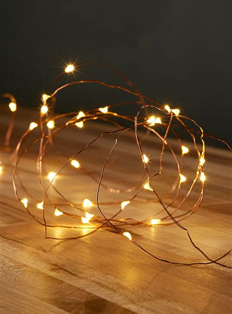 36 Led Radiant Rose Gold String Lights Simons Maison Ambient