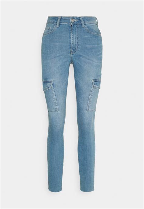 Jdy Jdynikki Life High Ankle Jeans Skinny Fit Light Blue Denim