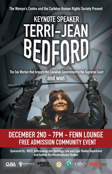 Dec 2 Sex Worker Rights A Discussion Led By Terri Jean Bedford